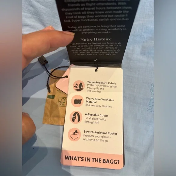 Baggallini Light Blue Crossbody Bag - Picture 7 of 8